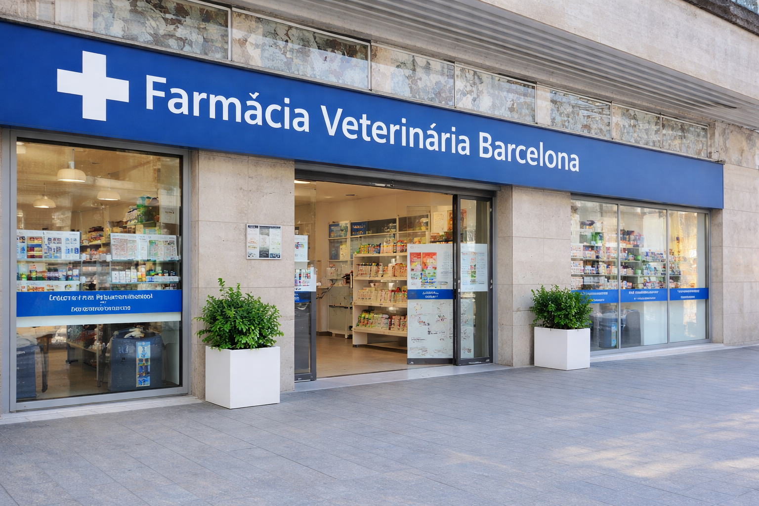 Exterior de la Farmàcia Veterinària Barcelona
